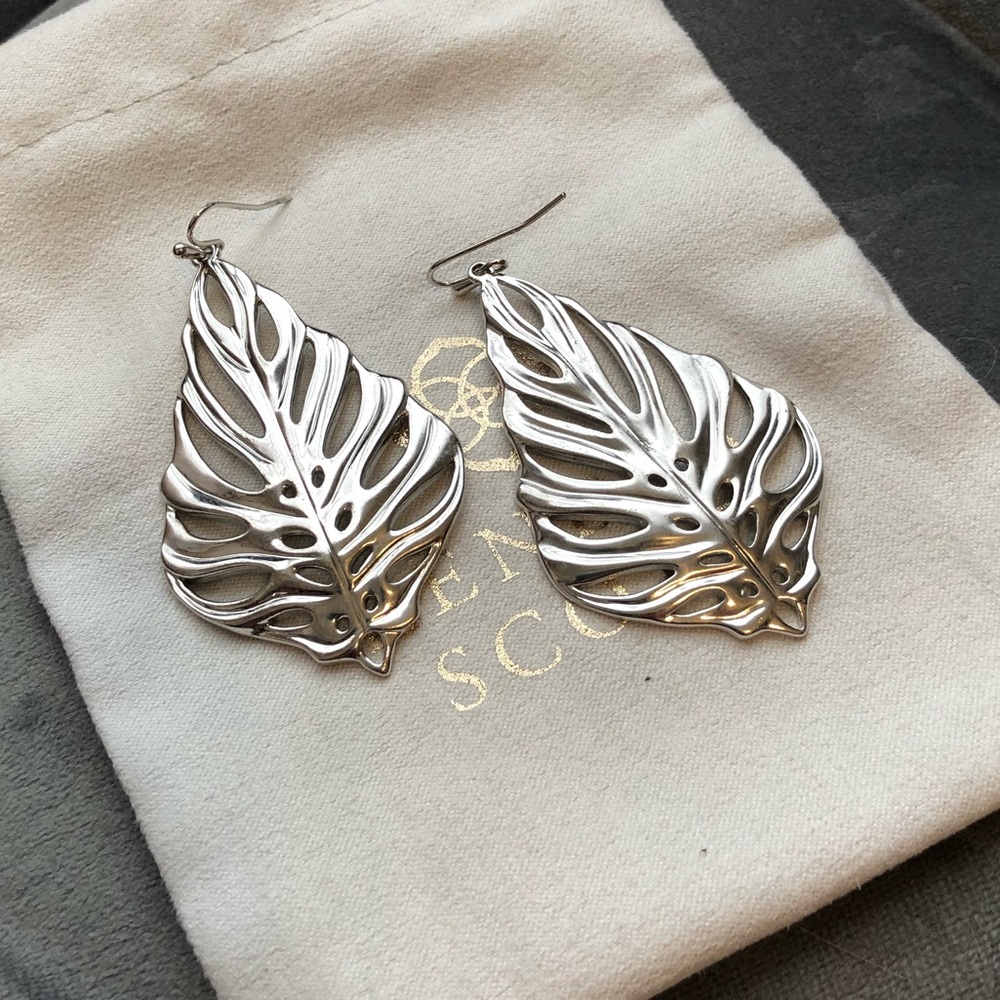 Kendra Scott Silver Statement Earring
